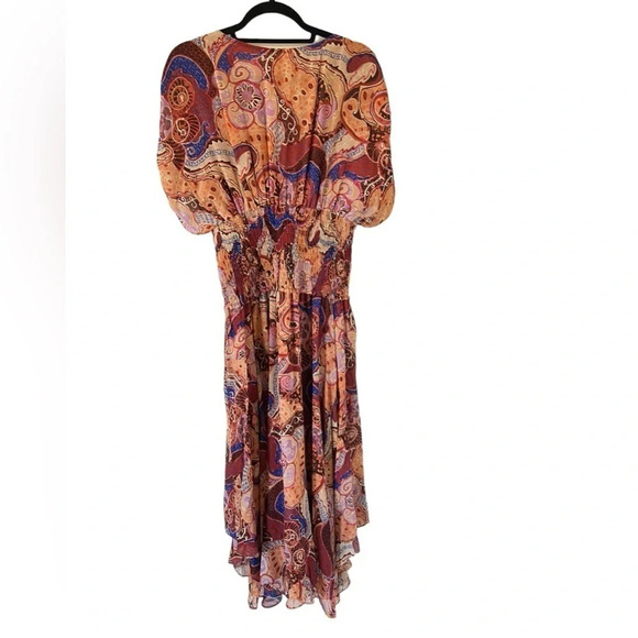 A.L.C Lucia Paisley Silk Maxi Dress NEW - Picture 10 of 14